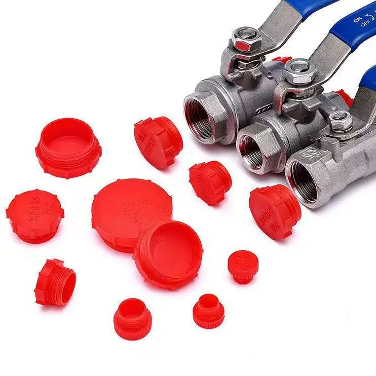 LD-G1I8-3 Internal Thread Plastic Cover Protection Plug LD-UN Hole Plug Dustproof and Explosion-Proof Plug Red Decorative Cap