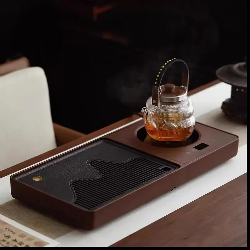 

Vintage Desk Tea Tray Decorative Serving Living Room Wooden Mini Tea Tray Hospitality Coffeeware Bandeja Madera Home Products