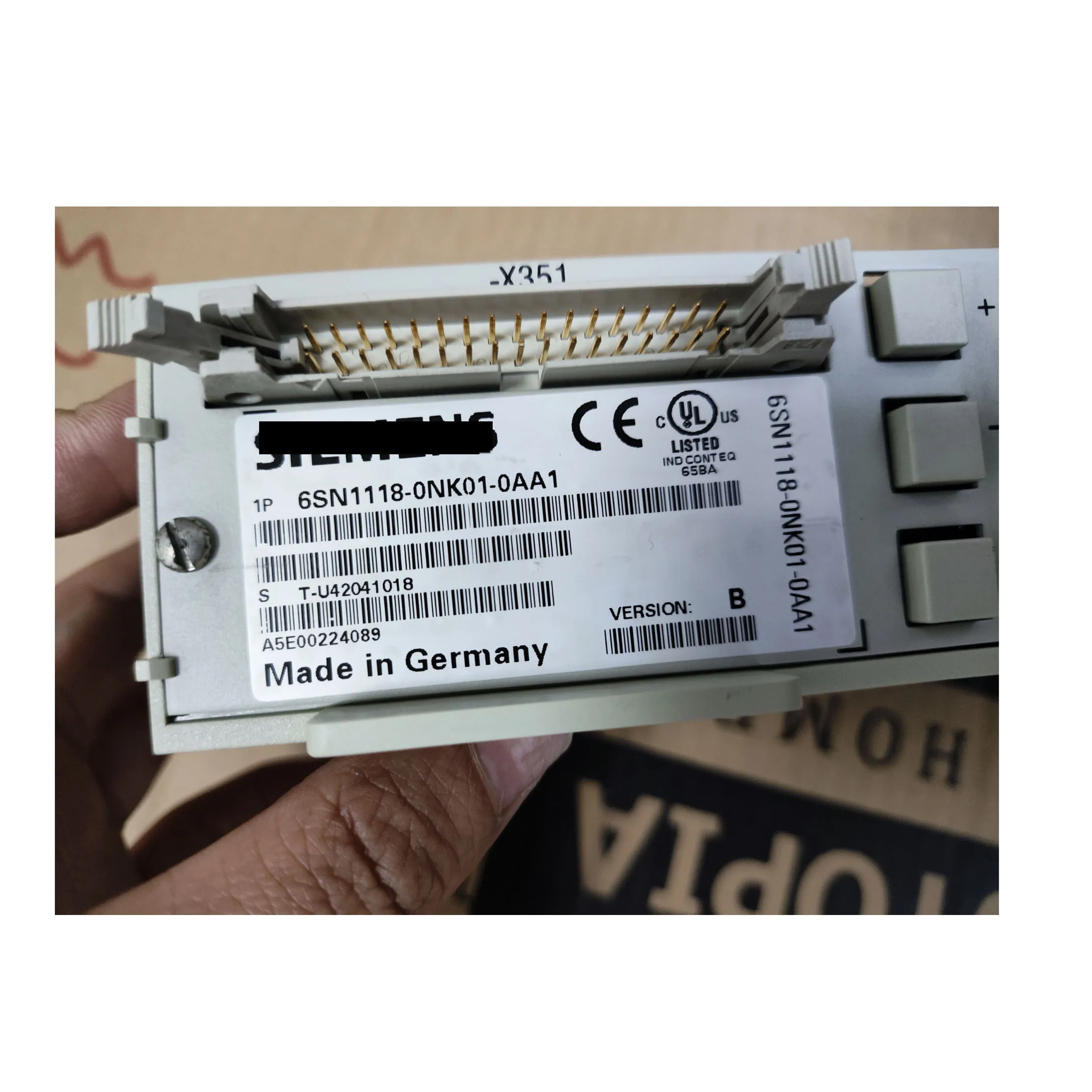 6SN1118-0NK01-0AA1 Scheda asse Con garanzia