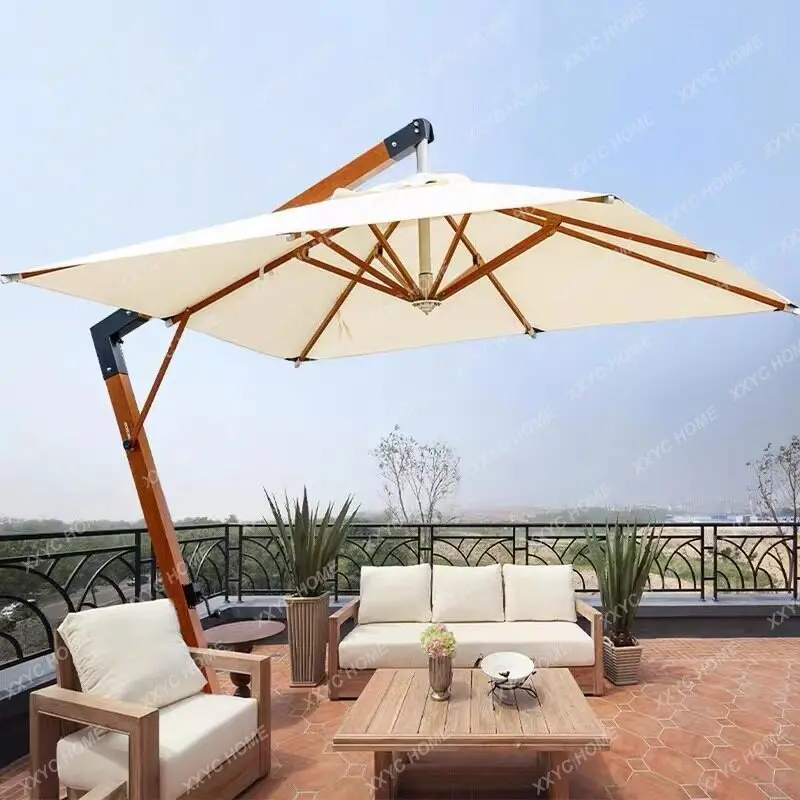 Outdoor roman umbrella cafe milk tea shop swimming pool open-air balcony hotel house casual outdoor large parasol