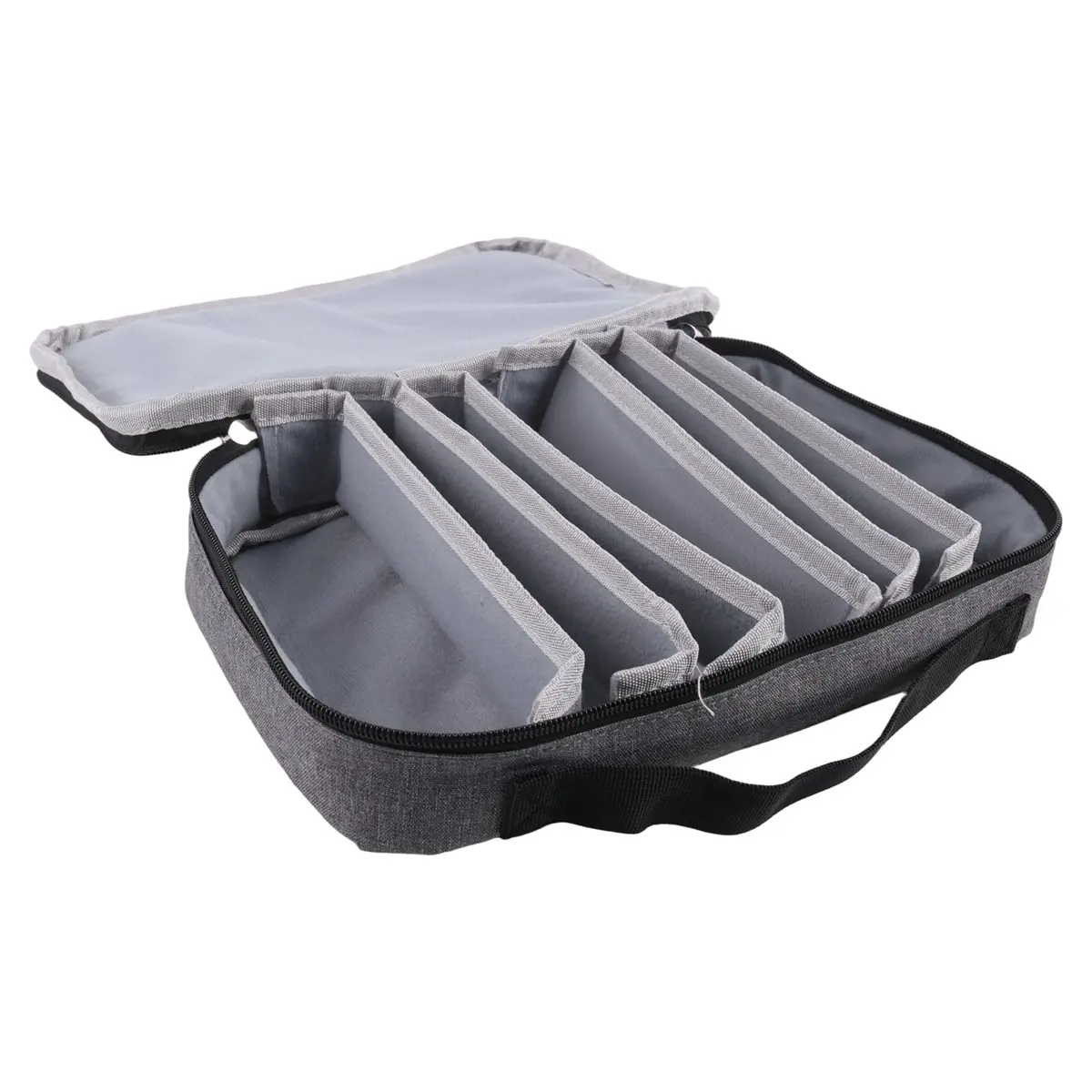 Oct Sale Travel Sunglasses Organizer Case, Adjustable Slot for Multiple Pairs, Portable Eyeglasses Storage Box for Men Women