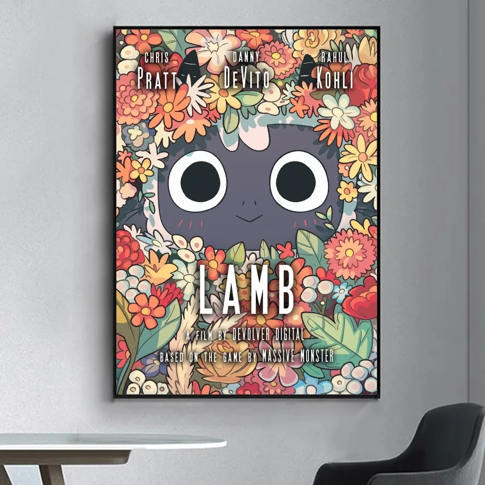 Cult of The Lamb Video Game Poster Fancy Poster Wall Sticker for Living Room Bar Vintage Decorative Painting Middle