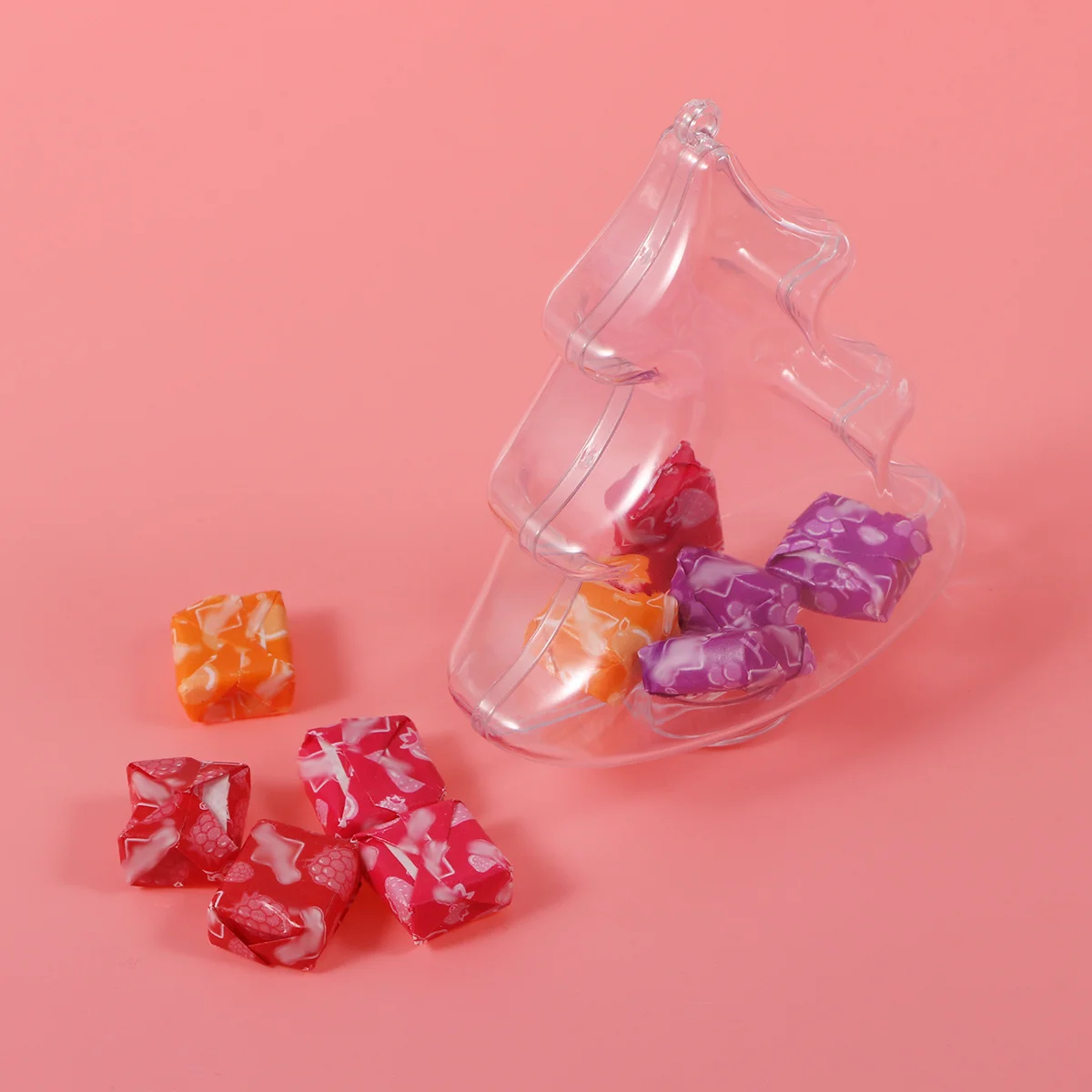 

Plastic Clear Christmas Tree Ball Ornament Fillable Candy Confetti Gift Pendant Wedding Party Decoration Christmas Ornaments