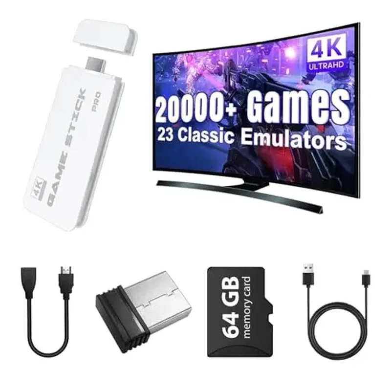 M15 Retro Video Game Stick 2.4G Wireless Dual Controller TV Game Console 20000 Games Two Player Game Console