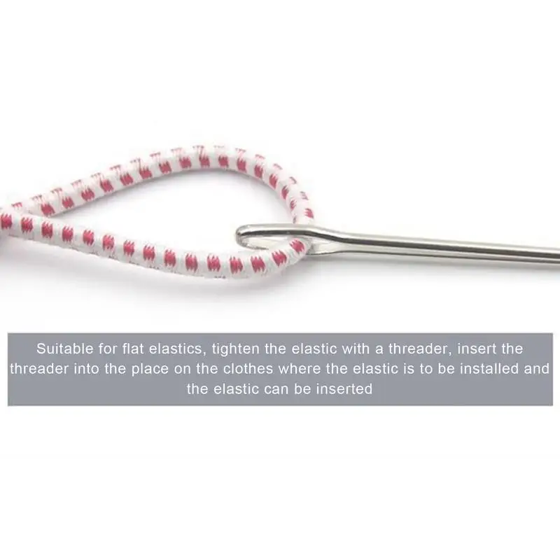 Drawstring Threader Elastics Sewing Accessories DIYs Tool Elastic Cord Rope Threader Clip Sewing Loop Kit Drawstring Threaders