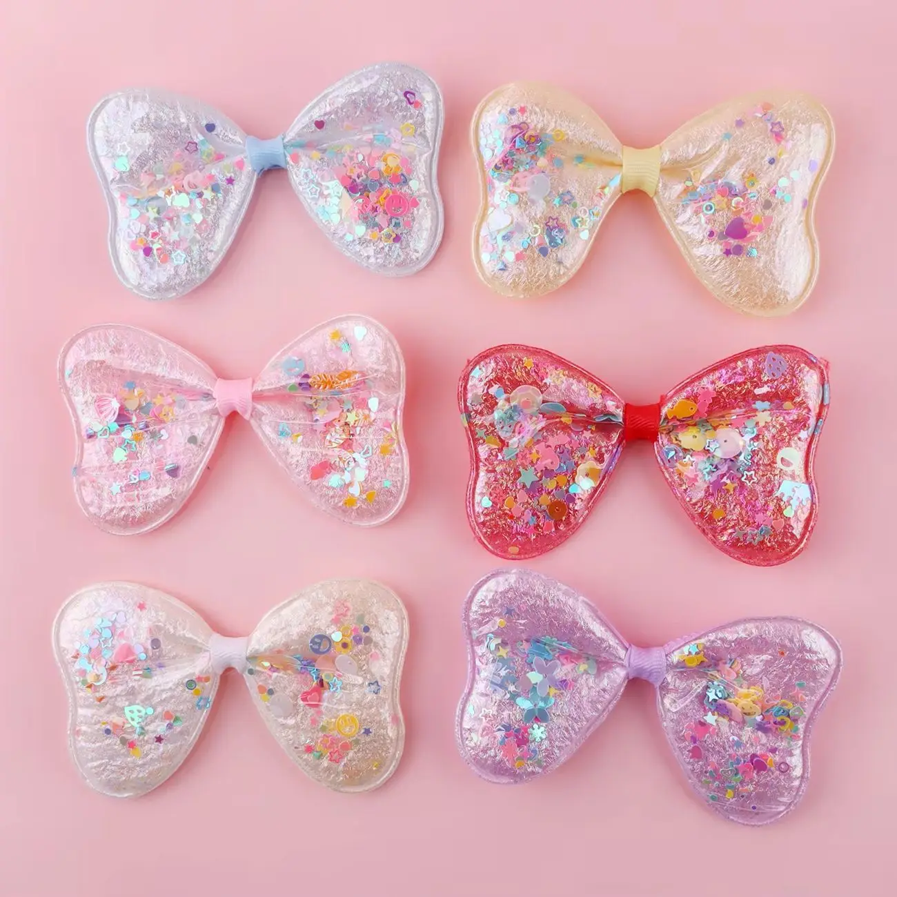 100*60mm Large Bows Sequins Padded Patches Appliques for DIY Headwear Hair Clips Decor Clothes Hat Shoes Sewing Patches