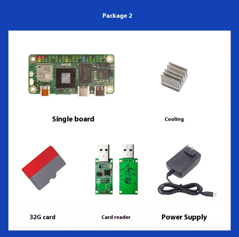 Placa Desenvolvimento Radxa Cubie A7Z com 16GB RAM