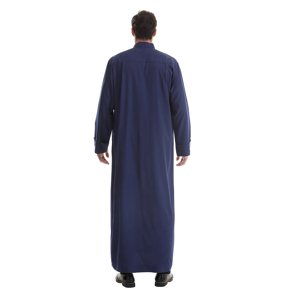 Bata larga de poliéster para Hombre, moda musulmana de Arabia Saudita, caftán largo de Oriente Medio, Jubba, Thobe, Kurta informal