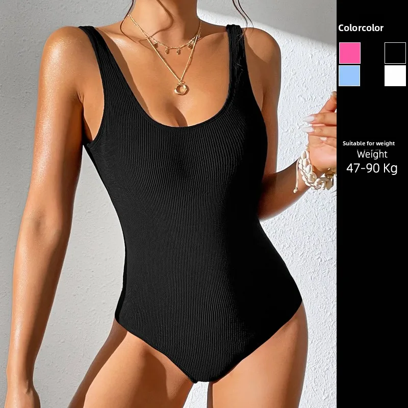 Genuine High-end Girls Swimsuit Large Size, Slightly Fat Mm Meat-covering and Thin One-piece Swimsuit
