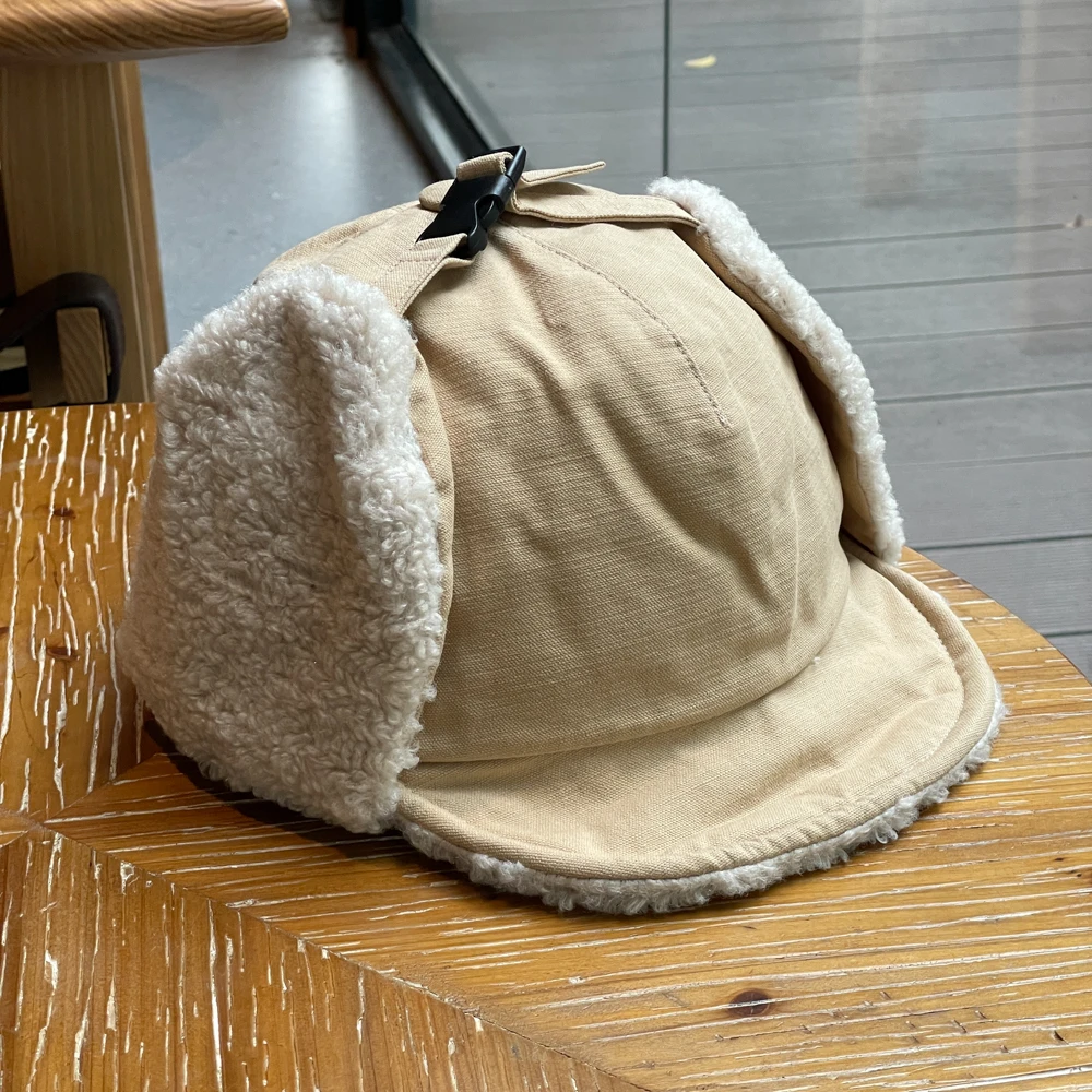 Winter Reversible Wearable Ear Protection Hat Cycling Cold Proof Ear Ski Hat Bomber Cap Ear Protectors Hats