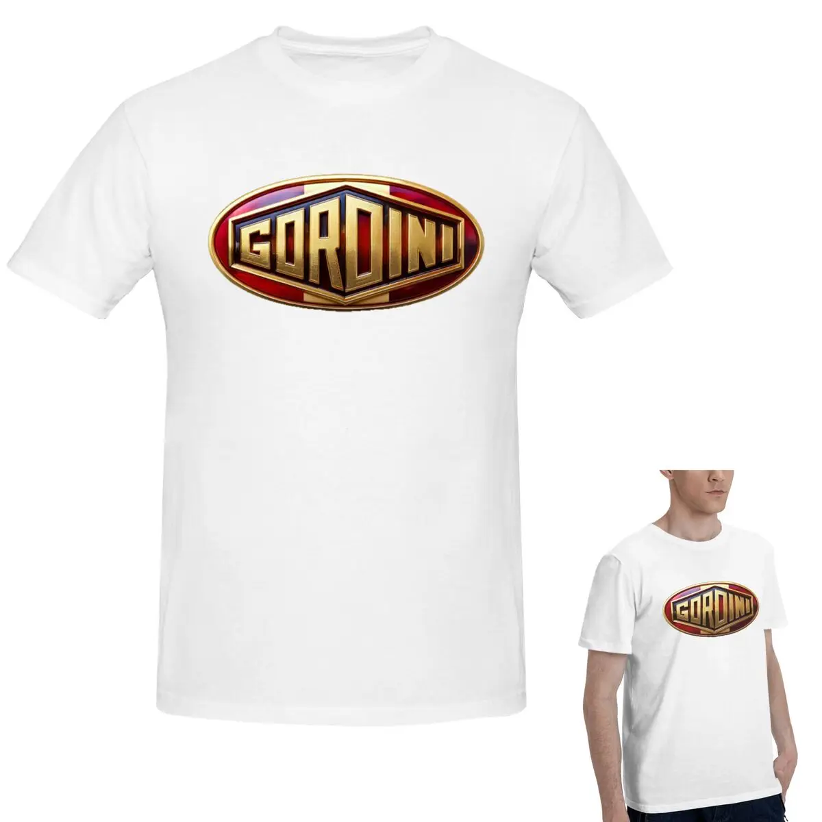 

100% Cotton Gordini Cars T-Shirt Men's Funny Oversized T Shirt Men O-Neck Summer Shirts Tops S-6XL