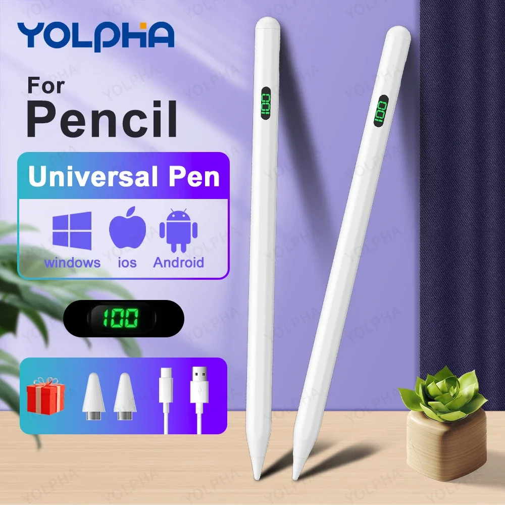 Lápiz Óptico Universal para iPad iPhone, Lápiz Táctil para Apple Samsung, Lápiz Activo para Huawei Xiaomi iPad Pro Air Android