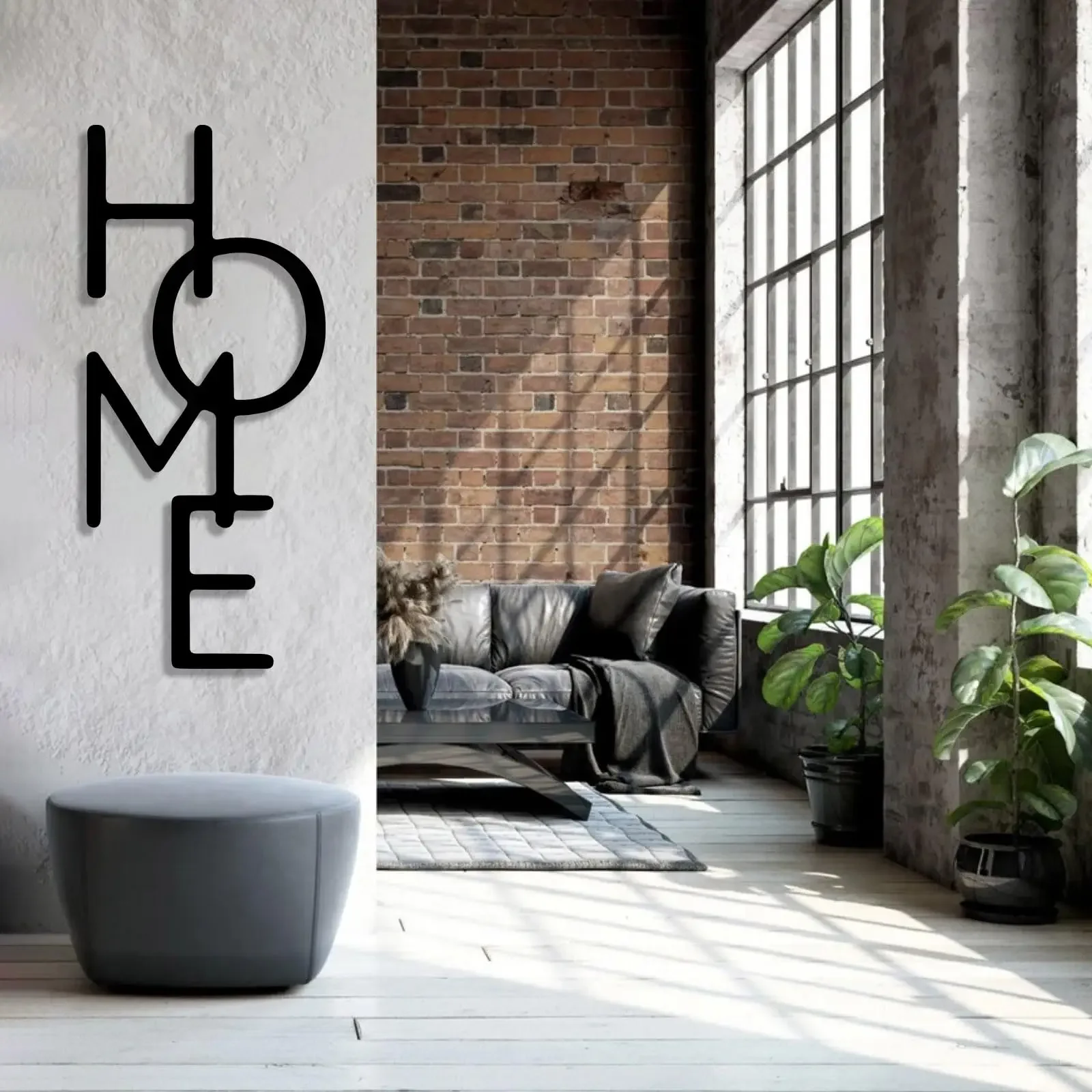 2D Words Wall Decor, Word Art Wall Decor, Word Family Wall Decor, Foyer Wall 1pc Metal Home Sign Wall Decor, Letters Home Decor