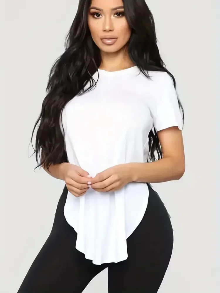 

Plus Size Casual Women Short Sleeve T-shirt Girl Animal Y2K Fashion Tops Tee Gril Black White Clothes New Female T-shirts