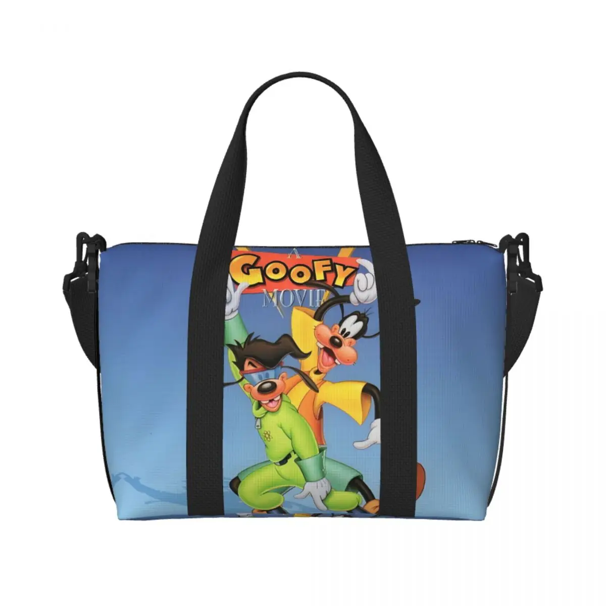 

Женская большая сумка для покупок Goofy на заказ, большая вместительная модная сумка с милым принтом и анимацией, пляжные дорожные сумки для спортзала