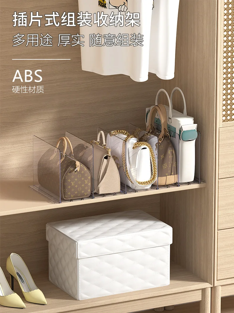 Partisi Lemari Pakaian Pelat Pemblokir Kotak Plastik Tas Kotak Penyimpanan Rak Rumah Tangga Buku Asrama Finishing Artefak Penyekat