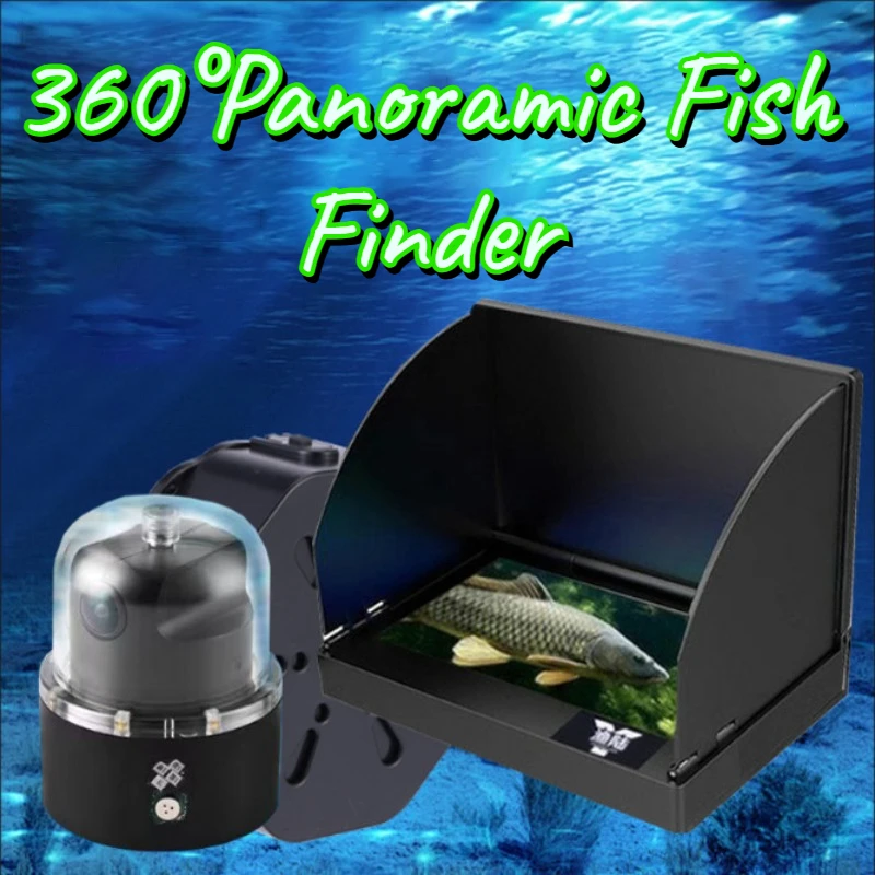 Portable Panoramic Fish Finder Rotating Underwater High-definition Camera Lightweight Multifunctional Fishing Fish Finder Tackle