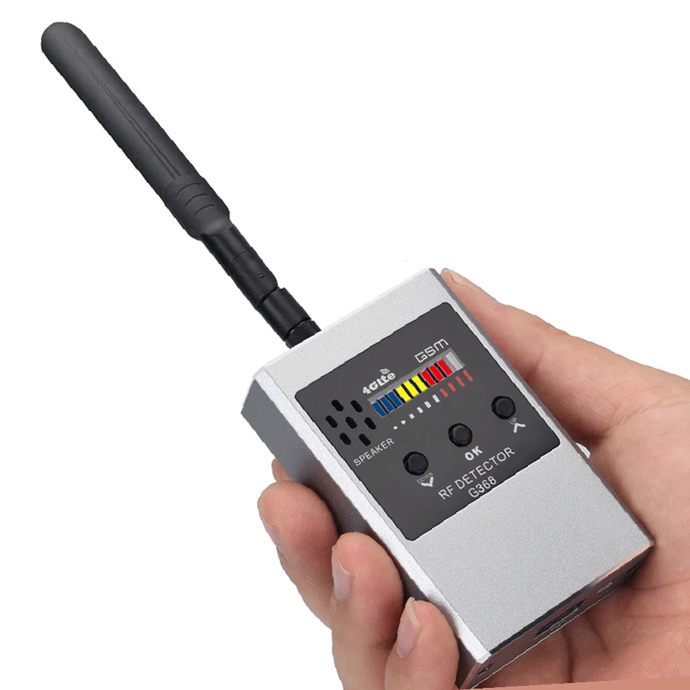 Multi-function Anti Spy RF Signal Detector GSM Listening Devices Finder WiFi GPS Tracker Lens Locator Radar Radio Scanner G368W