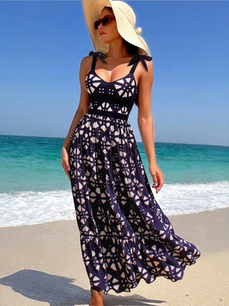 

Боди-бикини, женский купальный костюм с юбкой, летний новый купальный костюм с рюшами и принтом, пляжная одежда, праздничное накидка на бикини, наряды