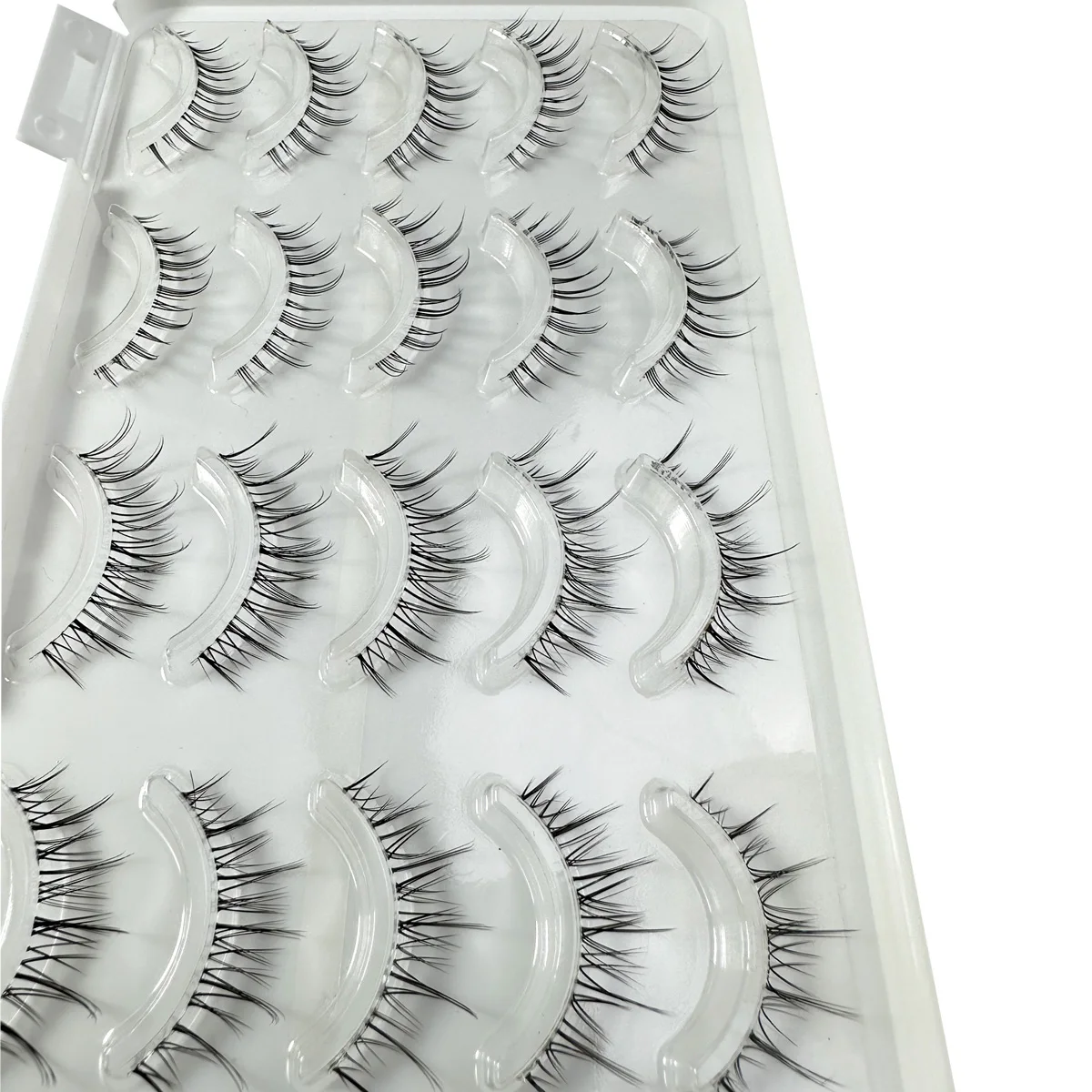 Mix Manga Lashes Thick Eyelash Extensions Natural short False Eyelashes Clear Thin Stem Lashes Faux Mink Eyelashes Korean Makeup