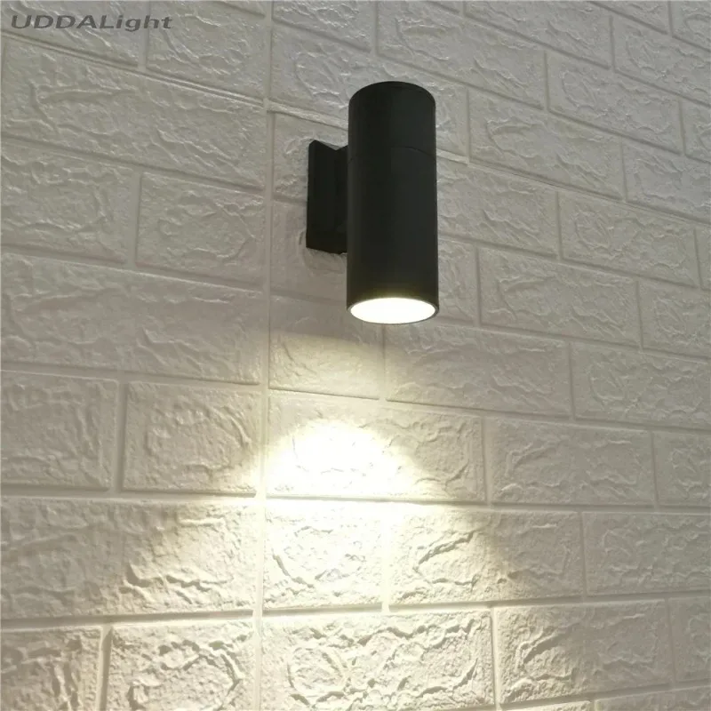 UDDALight IP65 Waterproof Outdoor Wall Light, Anti-Rust Aluminum Modern Sconce for Porch Patio Garden, 100-240V