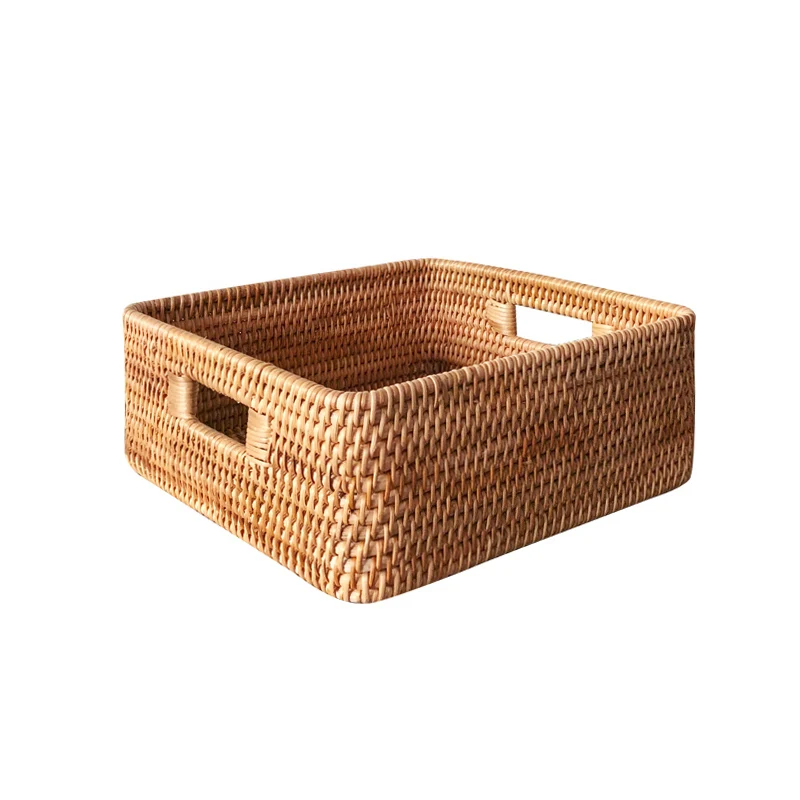 Hand rattan weaving, nacelle weaving frame, dirty clothes basket, bamboo weaving rattan weaving process