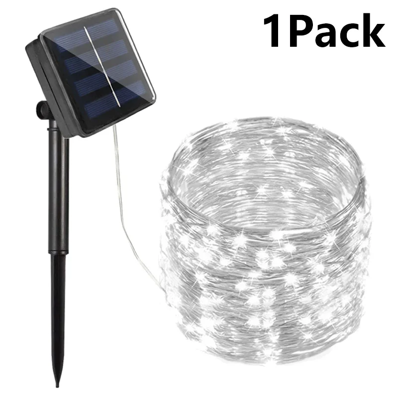 7M/12M/22M/32M Led Solar String Fairy Lights Outdoor pad Slingers Lamp Patio Waterdichte Kerst Bruiloft Tuin Straatverlichting