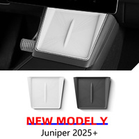 For Tesla New Model Y LAUNCH 2025 2026 Juniper Wireless Charge Pad Plaid Center Console Charging Non-slip Mat Silicone Protector