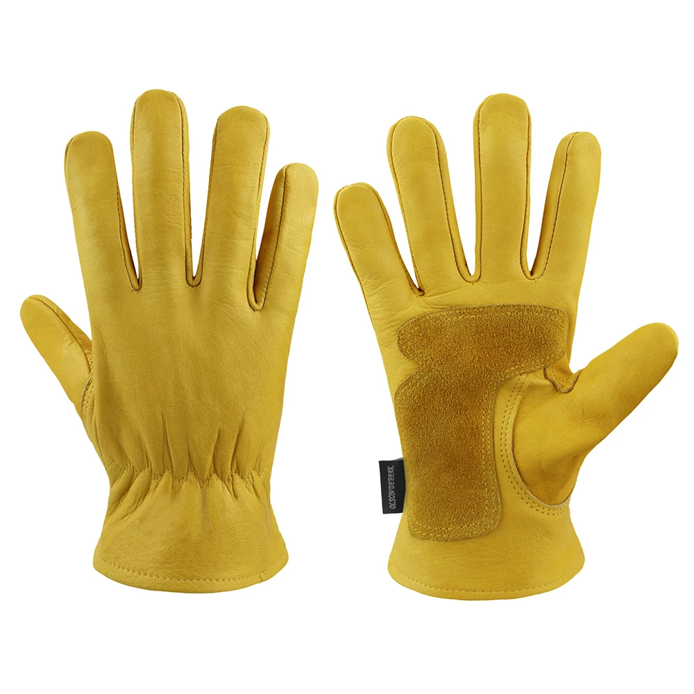 

Gardening gloves Cow Leather for Women and Men Thorn-resistant Rose Prunting Work gloves