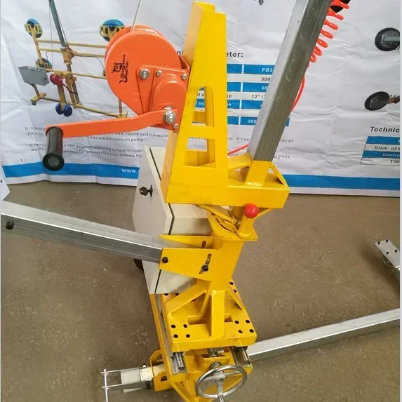 Automatic Electrical Vacuum Sucker Curved Glass Lifting Equipment Hot sales