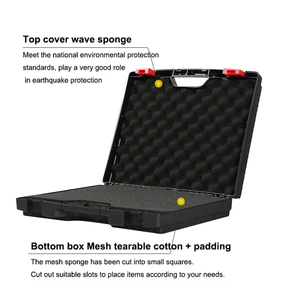 Professional suitcase toolbox with spong, complete toolbox, portable plastic box, if instrument safety equipment 12 Main Sales Tool Bag Complete - №4