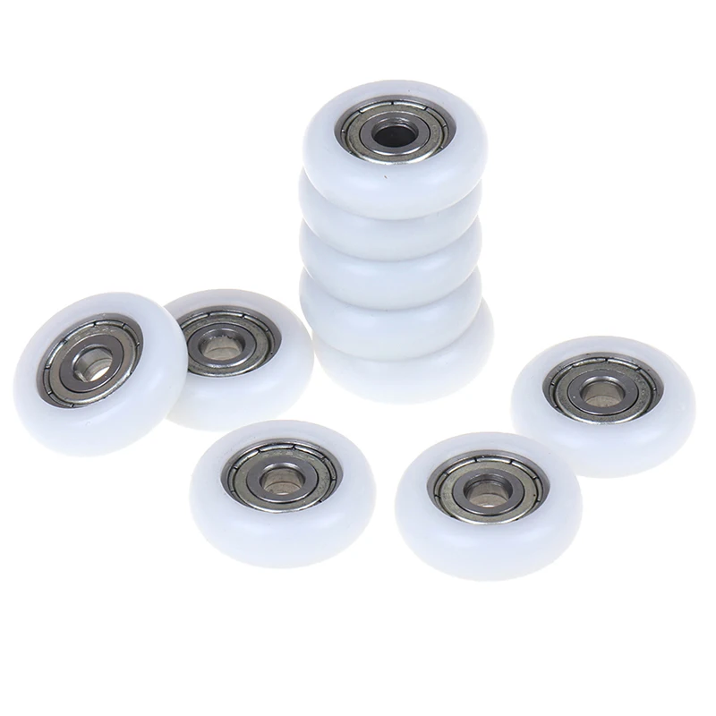 2/5/10 pieces Diameter 21.5mm Hole Diameter 5mm Sliding Shower Roller Wheel Plastic Door Replacement Roller Wheel Runner