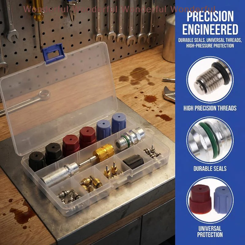 

17Pcs Air Conditioning Valve Core Kit Compatible with Car R12 R134a Stem Cores for Easy DIY Automotive Refrigeration Maintenance