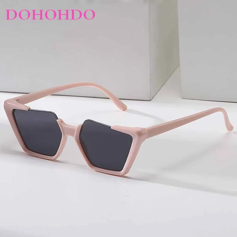 

Fashion Luxury Brand Design Personality Notch Cat Eye High End Sunglasses Women's Trend Outdoors Travel Driving Sunglasses UV400