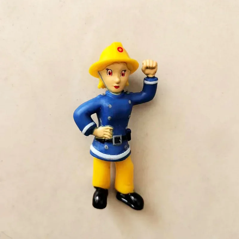 9Pcs/lot Firemen 4-6cm Figure Toy Sam Firefighters Officer Steele Penny Norman Little Mini Model Toys Fashion Gift for Kids