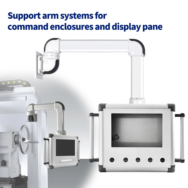 Sistema di braccio di sospensione dell'interfaccia uomo-macchina per il comandamento Meccanismo del braccio di supporto completo scatola del braccio di supporto Kit di integrazione hmi105