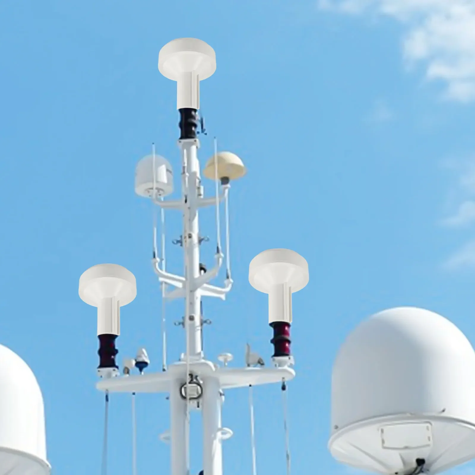 1pc GPS Antenna Housing With Base Outdoor Antenna Accessories Mushroom Head Design Positioning Antenna Accessory