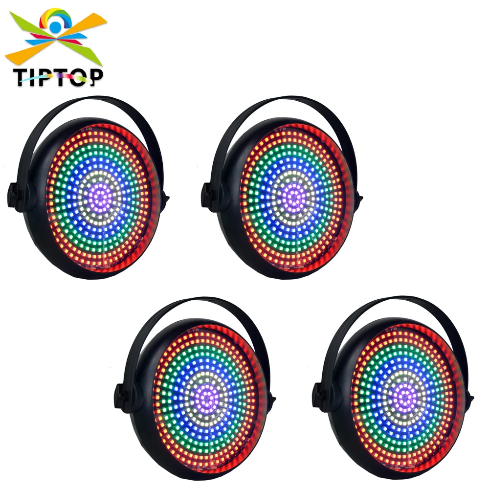 

Stage Light 80W High Bright Par Lights RGB 3IN1 DJ Disco Up Lighting LED Stage Light Sound Activated Strobe DMX Compatible