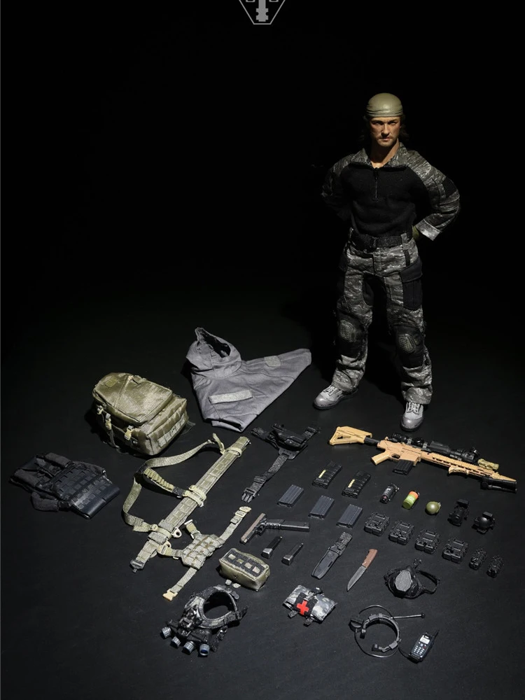 Cbi X Easy&Simple Es 27005 1/6タスクフォース58 Po1 ブラッド兵士迷彩バトルスーツ武器モデル12インチ男性アクションフィギュアモード