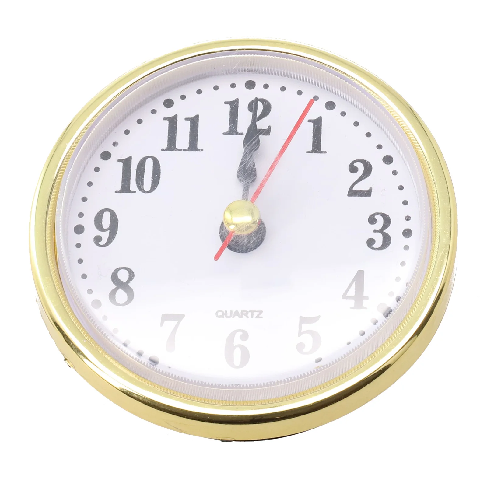 Quartz Clock Insert Customize Your Clock with 65MM Quartz Clock Inserts Gold Silvery Design and Arabic Numbers