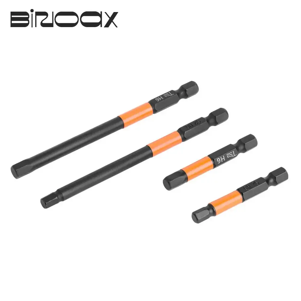 Binoax 2Pcs Magnetic Hex Screwdriver Bit Head Wrench Drill Bit 1/4