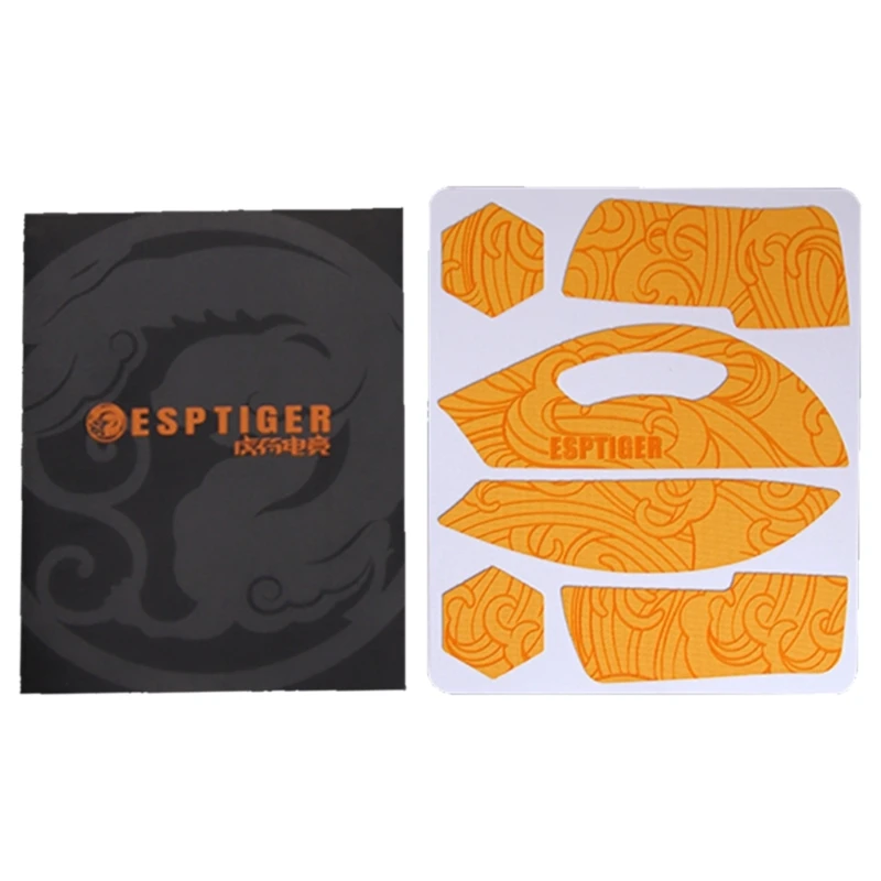Esports-pegatina lateral piel ratón Tigre, cinta agarre para ratón Deathadder V3Pro, envío directo
