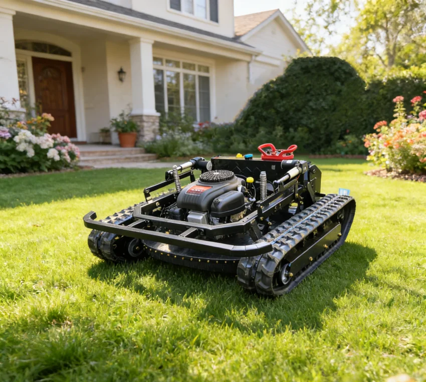 

900 Crawler Remote Control Lawn Mower - for Farm Slope Mowing With Heavy Duty All-Terrain Performance
