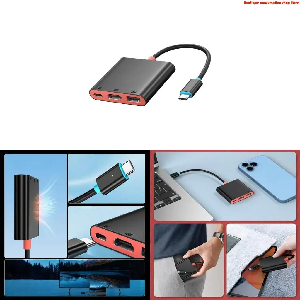 L9NA Transportable Triplicate Display Center For Notebook Change Backs 4K Resolution 60Hz