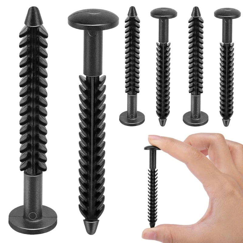36Pcs 3Inch Window Shutter Screws Shutter Spikes Anchors Replacement Vinyls Shutter Fasteners Window Shutter Accessories C7AC