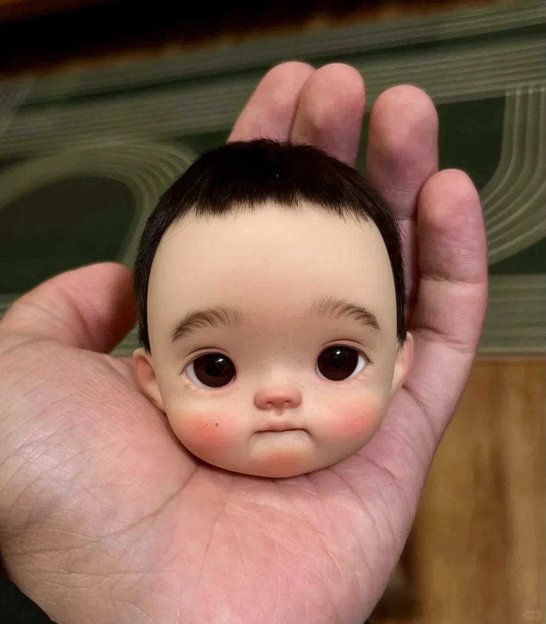 جزء دمية من الراتنج برأس فتاة كهرمانية، رأس دمية مكياج جميل، هدية لعبة لهواة الجمع، SD BJD، مقياس 1/6، 25 سم، جودة عالية #2