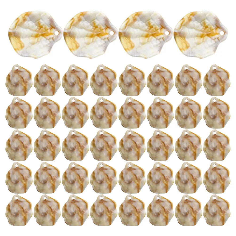 

100Pcs Ocean Theme Abalone Shell Charms DIY Pendants for Jewelry Making Accessories Seashell Craft Supplies DIY Charm Pendant