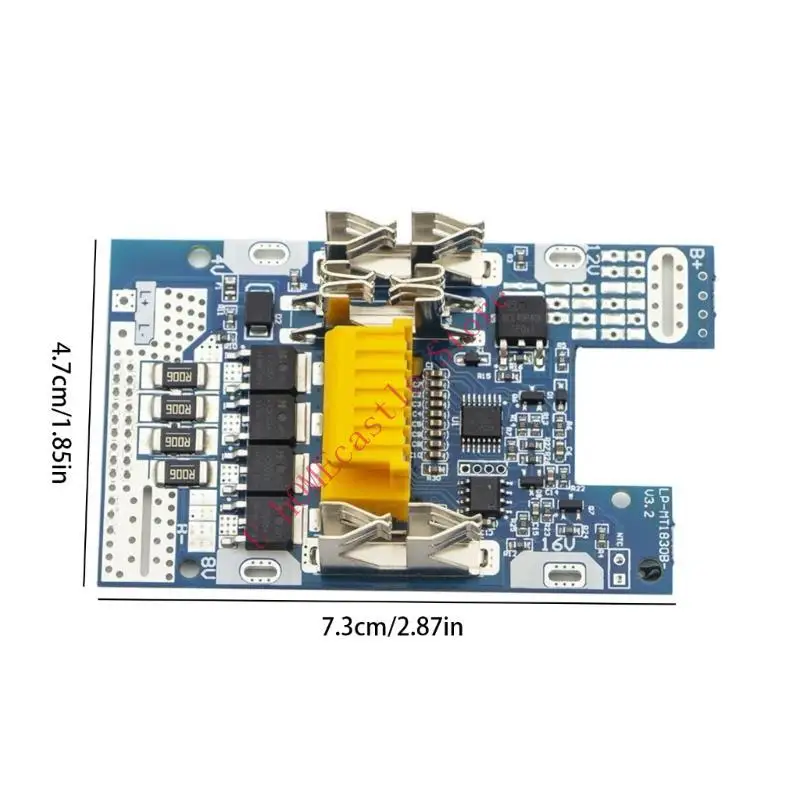 63HF High Capacity 18650 Battery Pack Housing Complete Plastic Case Set Overcharge Overheat Protective with PCB Circuit Board