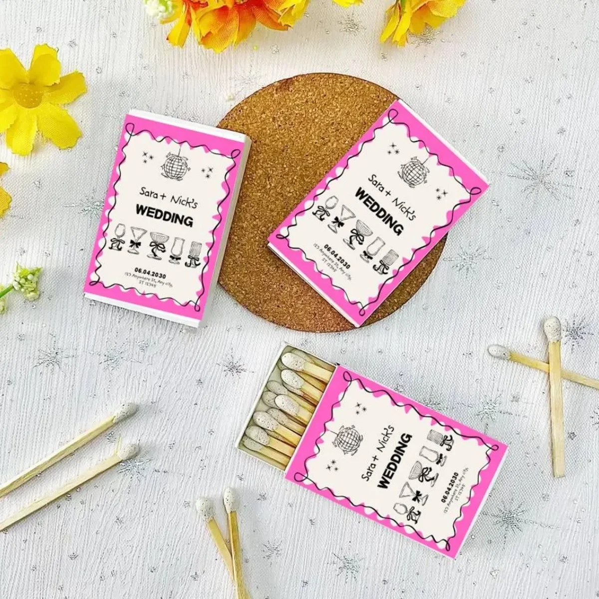 

Custom Wedding Matchboxes, Wedding Matchboxes, Custom Wedding Party Matches Favors, Matchboxes For Wedding, Custom Matchbox