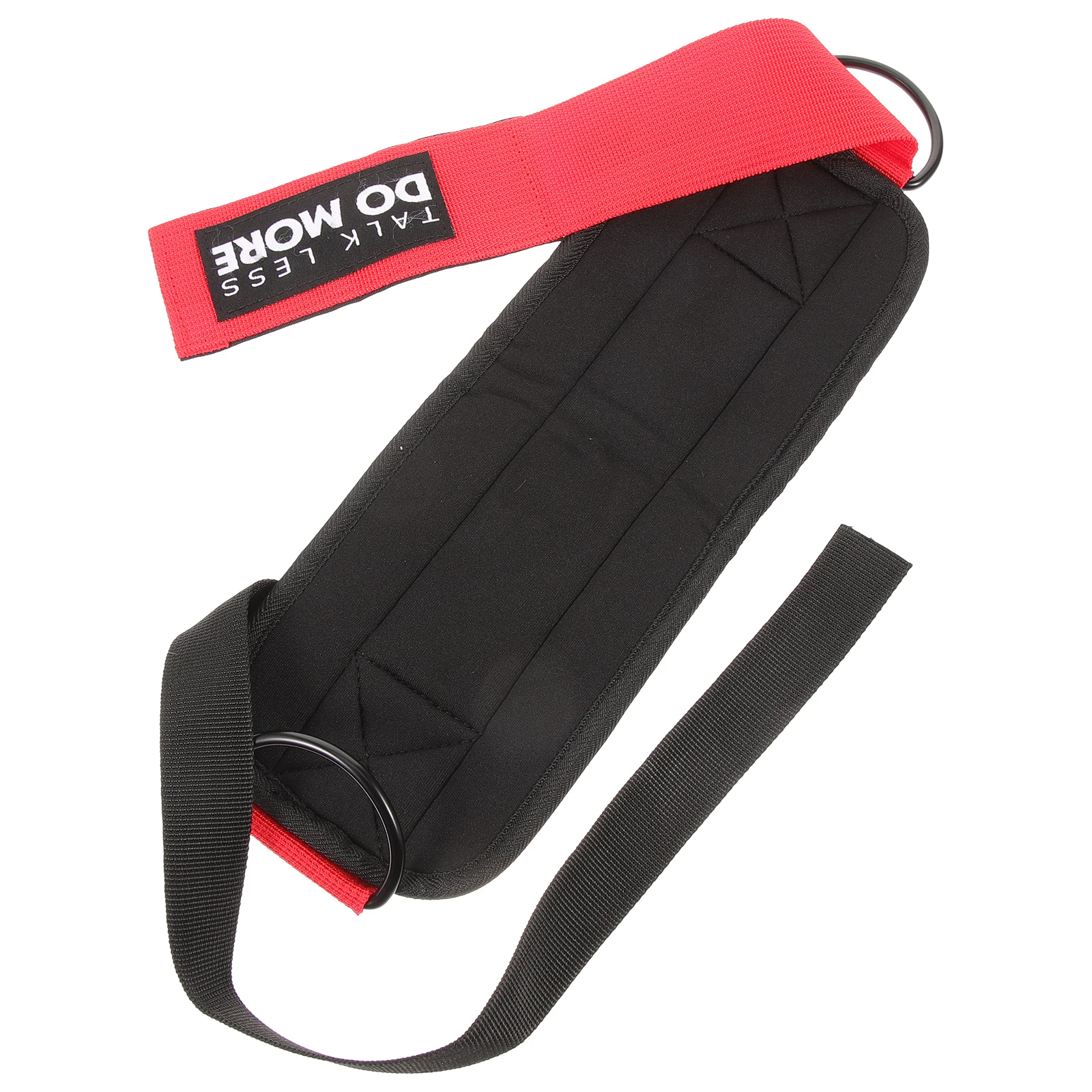 

1 Pair Ankle Strap D Ring Adjustable Fitness Guard Bands Leg Strength Training Footwear Red One Size Cuffs For Cable Machine